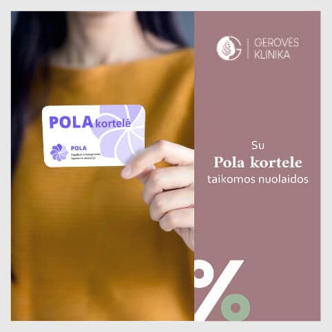 Pola kortelės turėtojams!